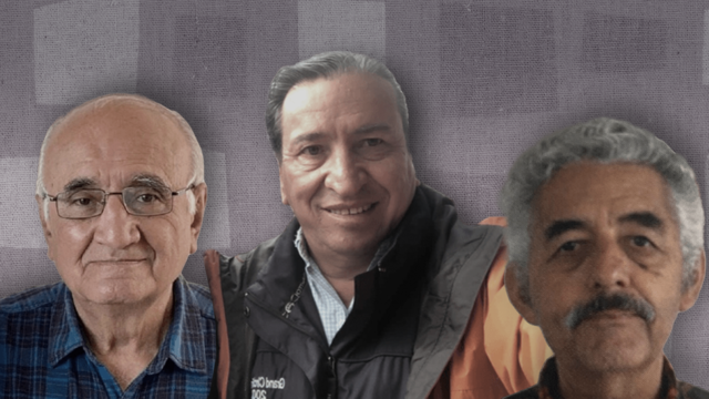 Los sacerdotes jesuitas Javier Campos Morales y Joaquín César Mora Salazar así como del guía de turistas Pedro Heliodoro Palma