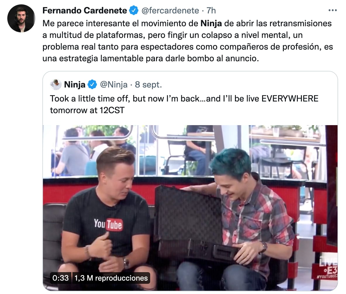 Ninja anuncio