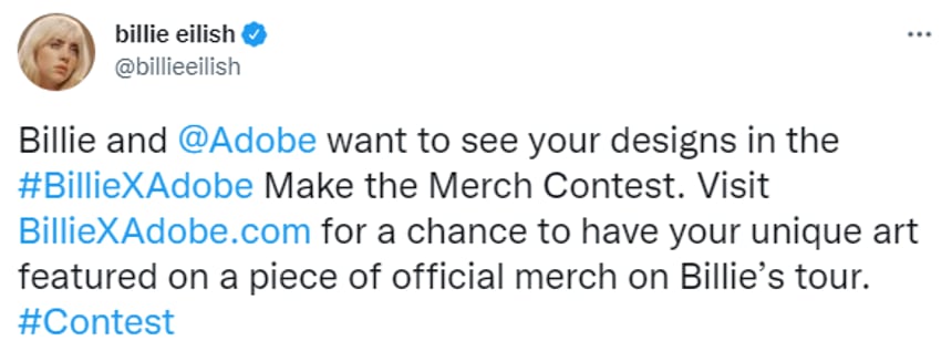 Billie Eilish concurso