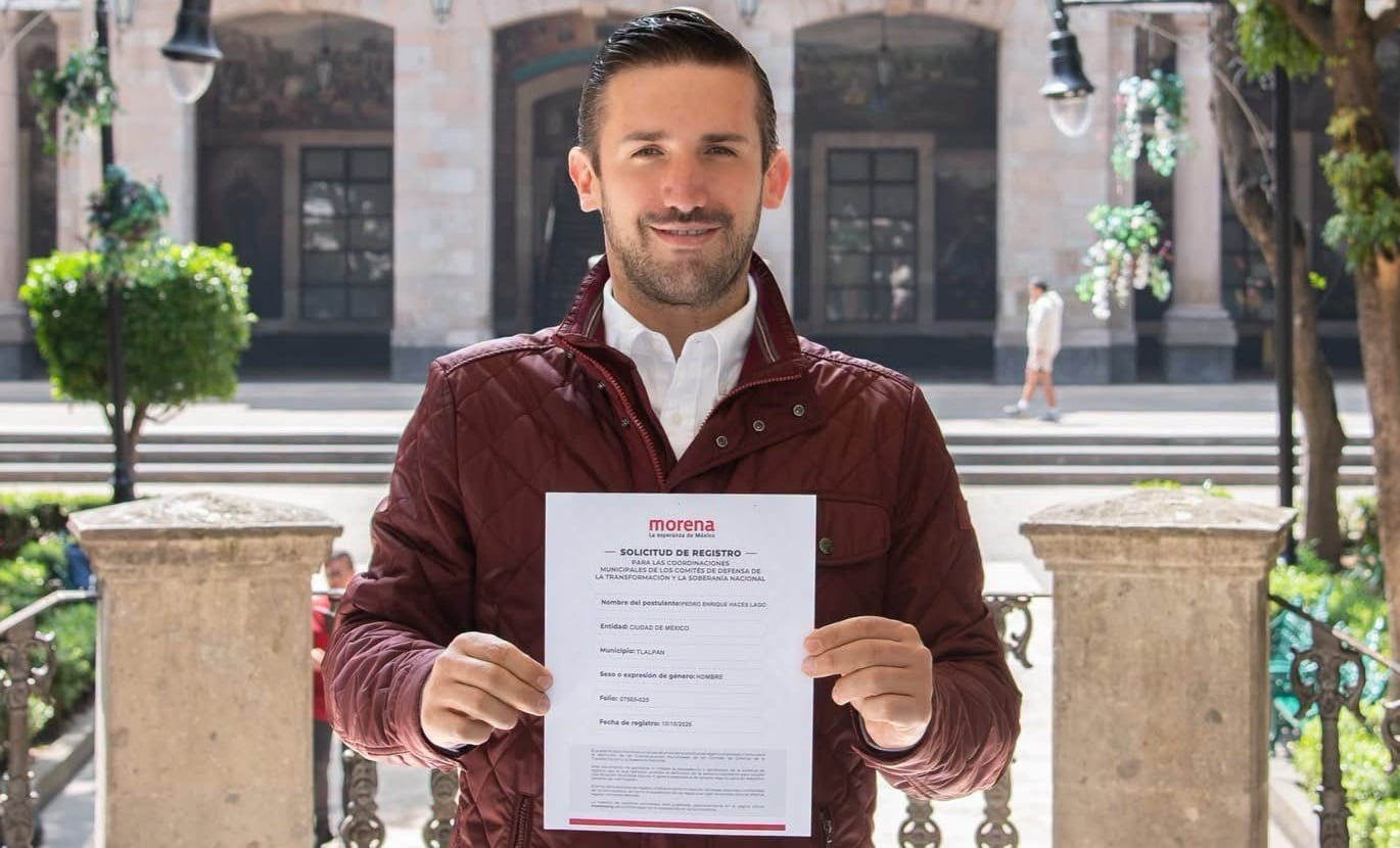 Pedro Haces Lago se registra con Morena para buscar la alcaldía Tlalpan en 2027
