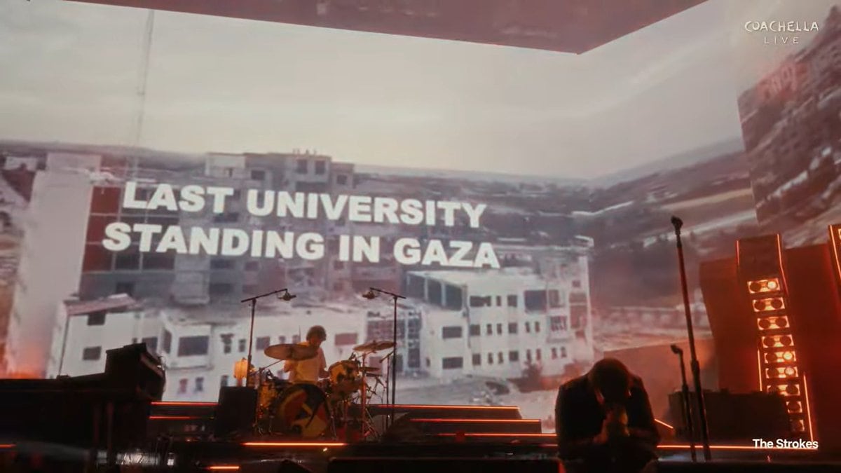“¿De qué lado estás?”: The Strokes lanzan mensaje sobre Gaza e Irán en Coachella
