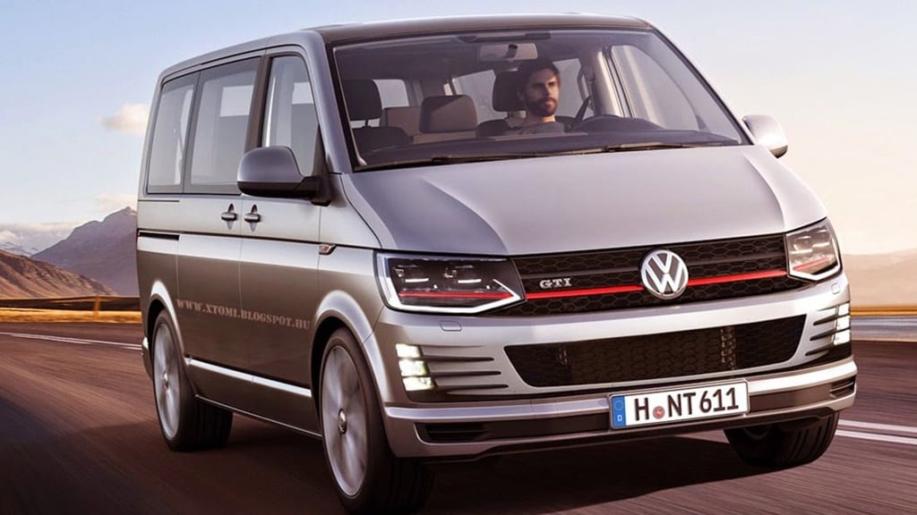Un Transporter T6 de Volkswagen.