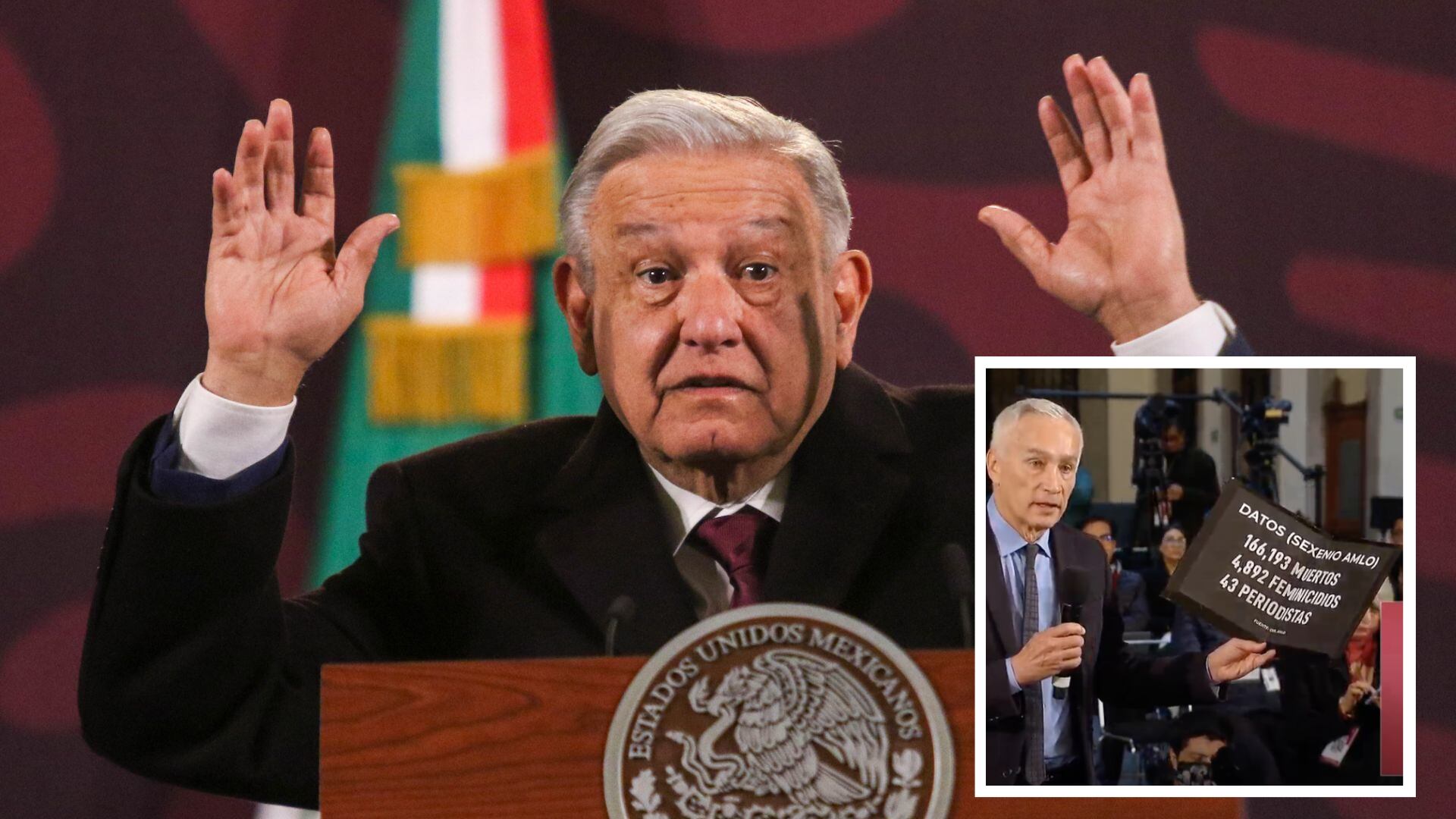 AMLO y Jorge Ramos protagonizan pelea por inseguridad en México