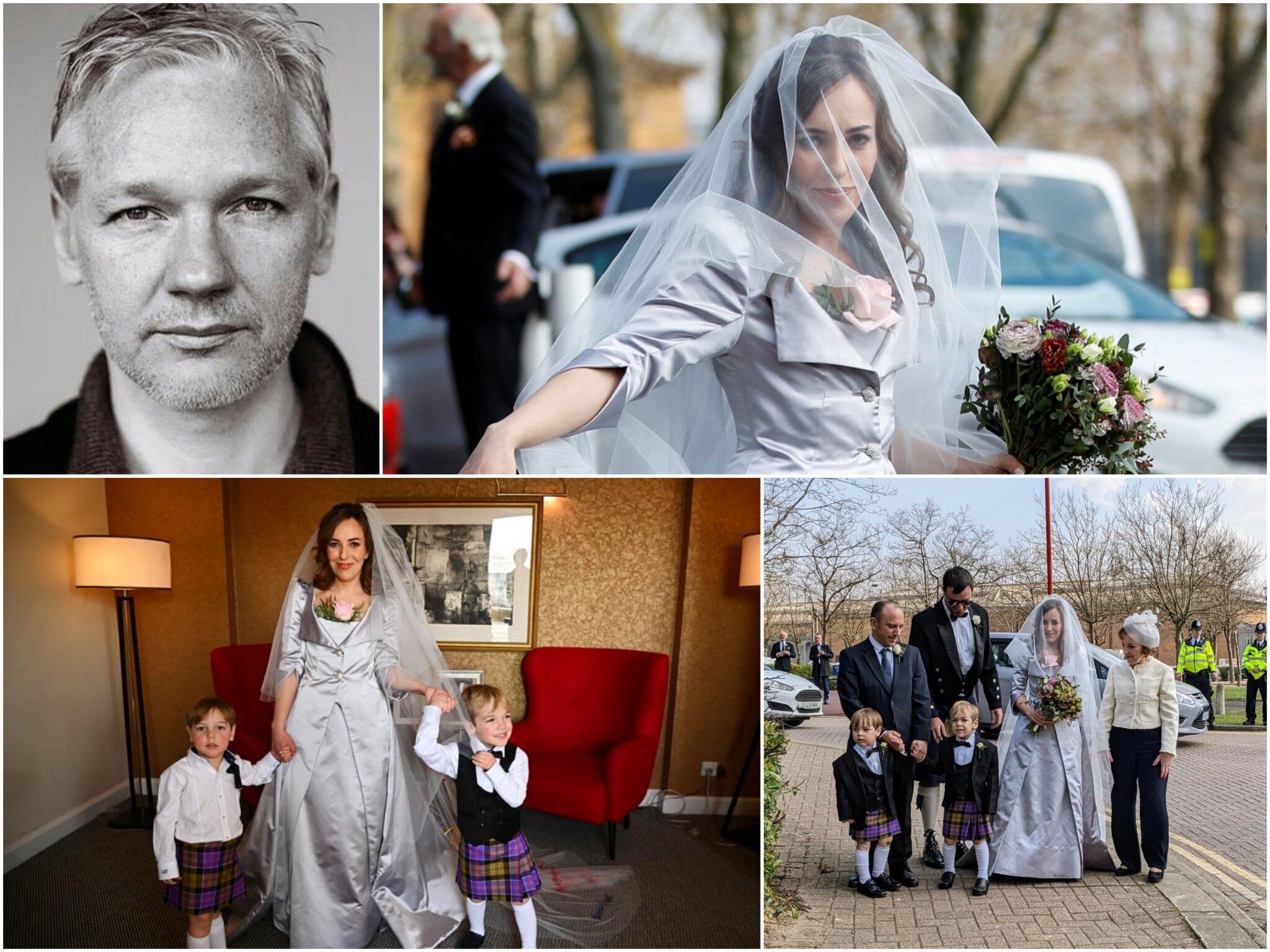 Imágenes de la boda de Julian Assange y Stella Morris divulgadas por WikiLeaks