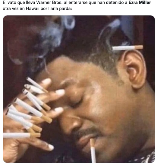 Memes de Ezra Miller y su segundo arresto