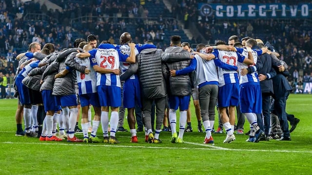 El Porto tras el encuentro.
