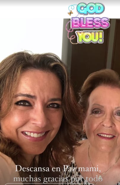 Aurora Valle junto a su mamá