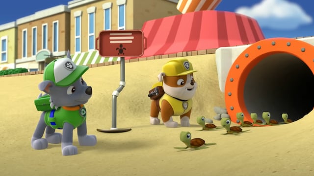 Paw Patrol en la playa
