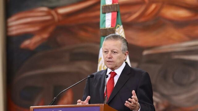 Arturo Zaldívar, presidente de la Suprema Corte, en conferencia de prensa del Consejo de la Judicatura Federal