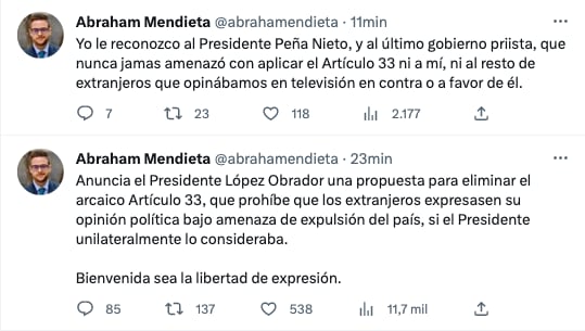 Tuit Abraham Mendieta