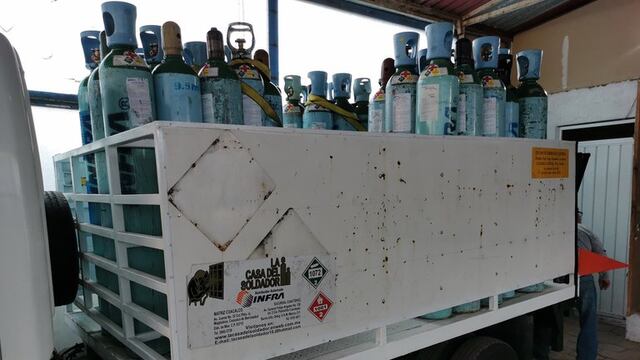 Tanques de oxígeno.