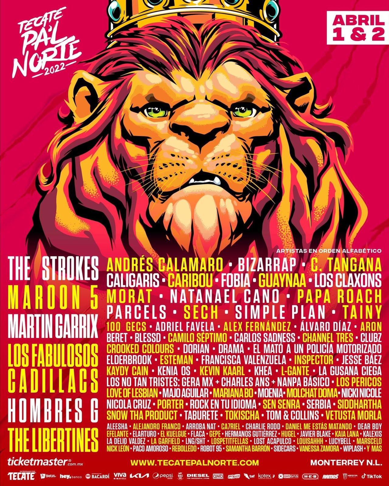 P'al Norte 2022, cartel