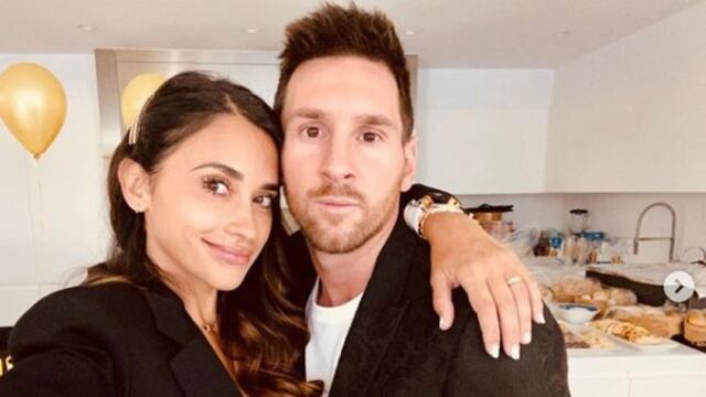 Antonela Roccuzzo y Lionel Messi