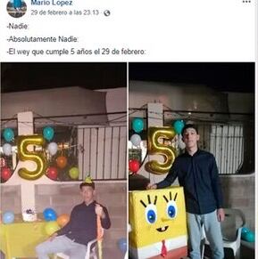 El cumpleaños número 5.