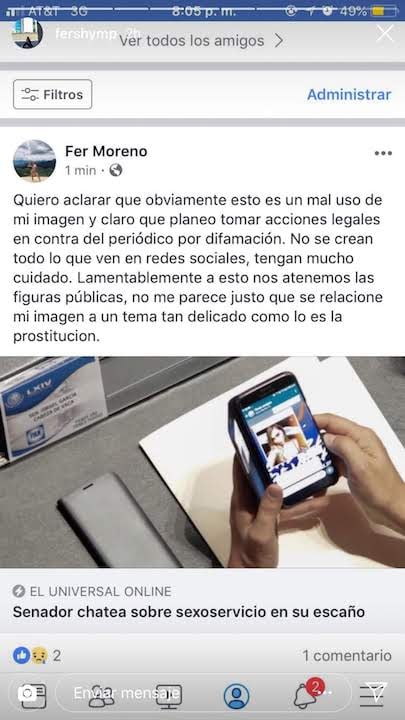 "El pobrecito diputado se va tener que quedar con las ganas": Fer Moreno