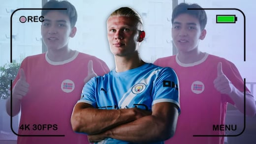 Videoblog de Haaland revela momento en que Gil Mora recibe la playera