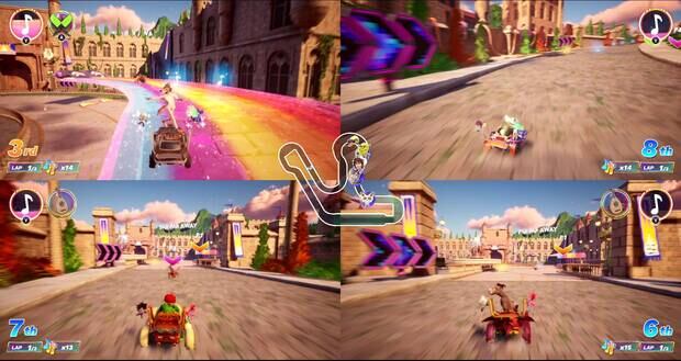 A lo Mario Kart, DreamWorks All-Star Kart Racing revela sus primeras imágenes