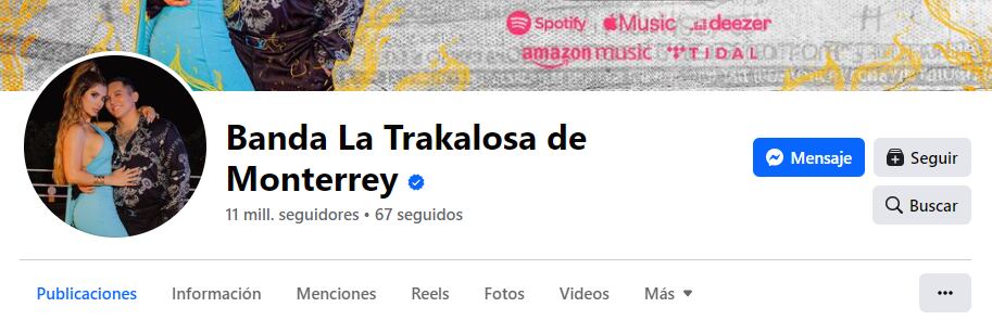 Edwin Luna y Kimberly Flores en el perfil de La Trakalosa de Monterrey.