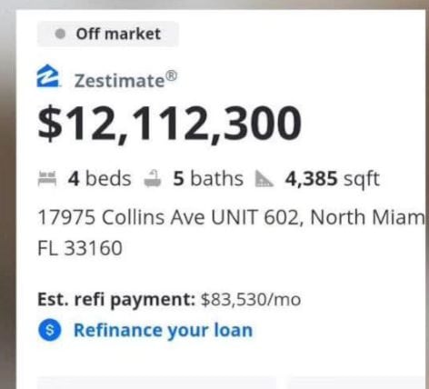 Costo del departamento en Miami