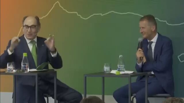 Ignacio Sánchez Galán (a la izquierda)