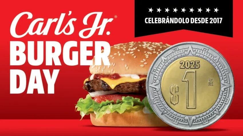 Día de la Hamburguesa en Carls’ Jr 2025: Cómo puedes obtener tu hamburguesa a 1 peso el 28 de mayo