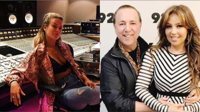 Leslie Shaw, Tommy Mottola y Thalía
