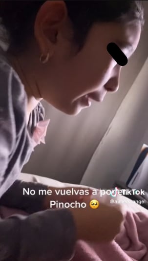 Niña rompe en llanto al ver Pinocho