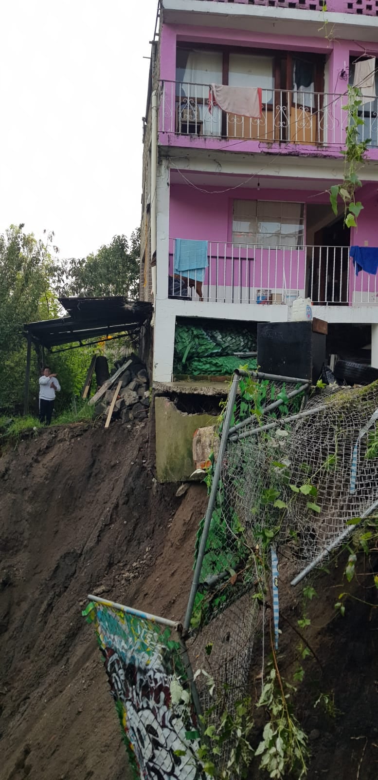 Deslave en Álvaro Obregón