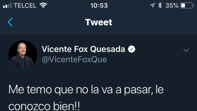 Fox y su Martita hundidos en el desprestigio contra el político que más fuertemente los exhibió