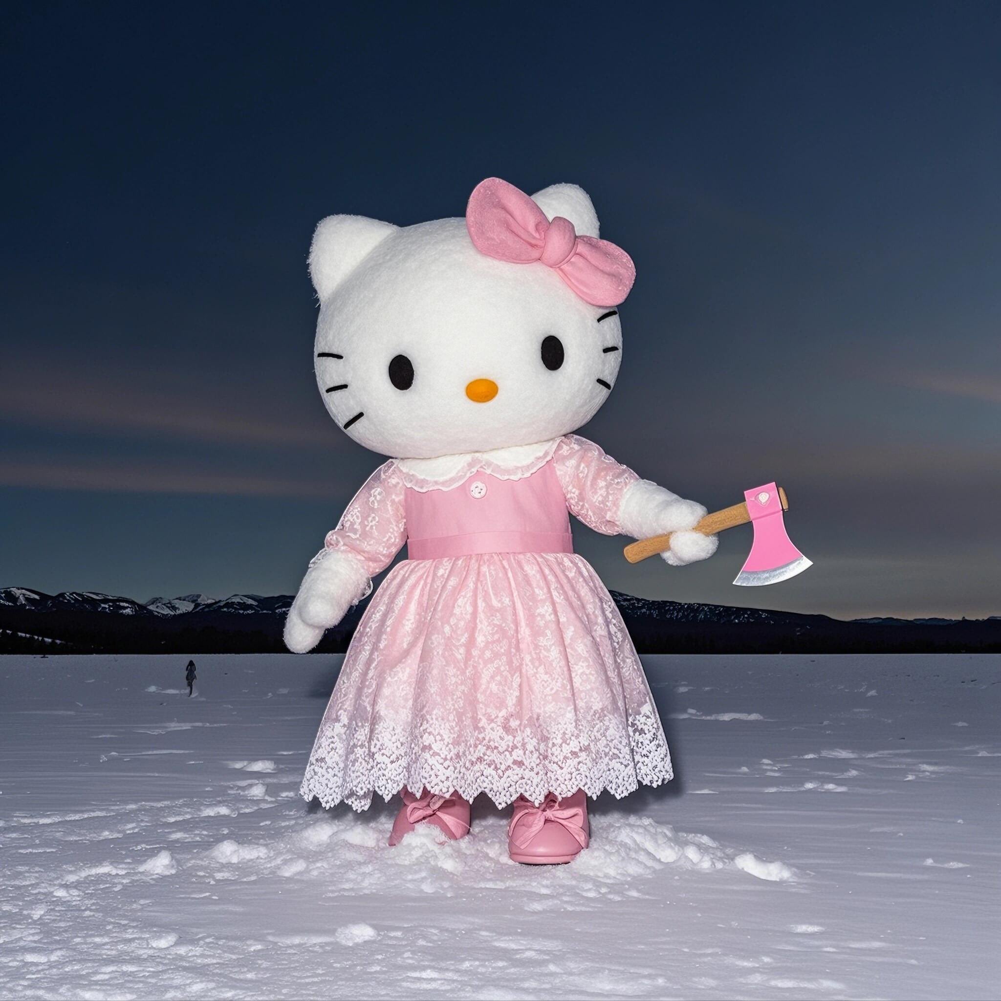 Memes de Hello Kitty con estrés laboral
