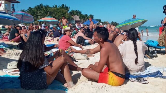 Pícnic en playa Mamitas