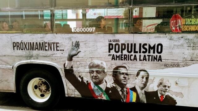 Camión contra AMLO