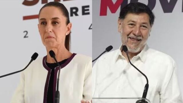 Claudia Sheinbaum. Gerardo Fernández Noroña.