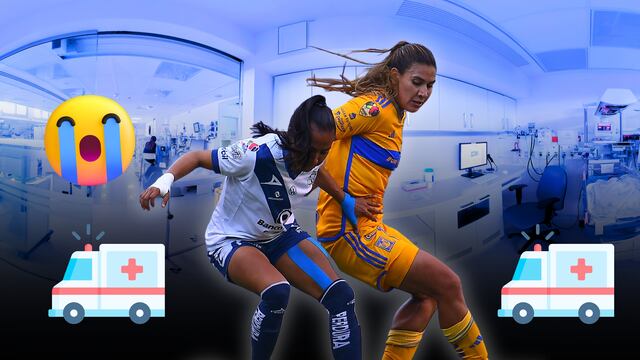 Nayeli Rangel en el partido ante Club Puebla.