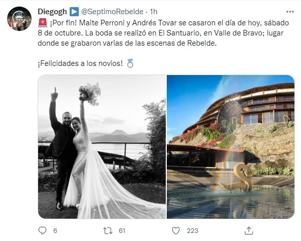 Maite Perroni y Andrés Tovar