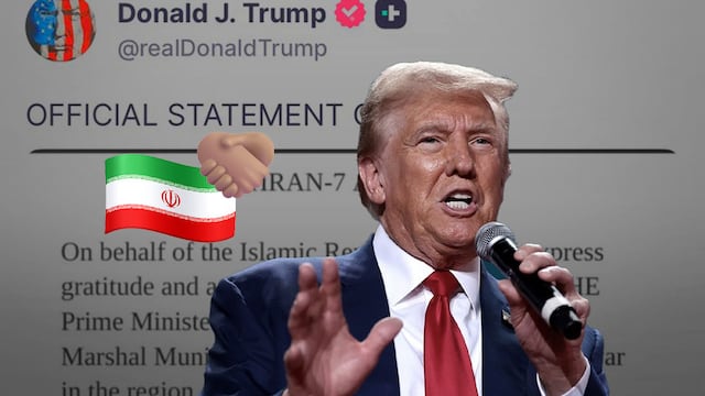 Trump revela comunicado de Irán sobre acuerdo de alto al fuego