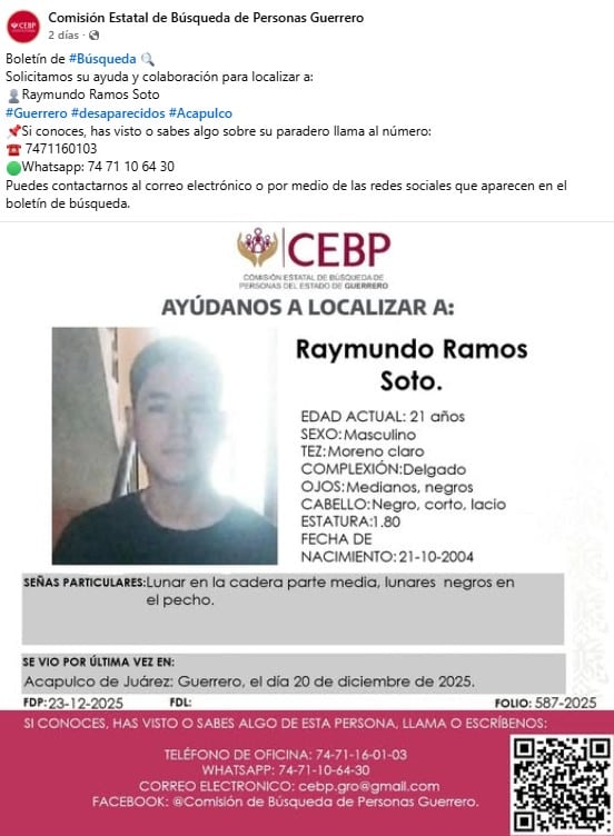 Estudiantes desaparecidos del Tecnológico de Acapulco