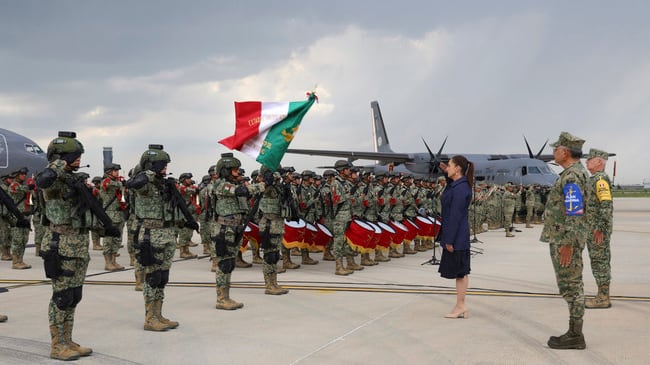 Sheinbaum reconoce al grupo Yumare por labores de rescate en Venezuela
