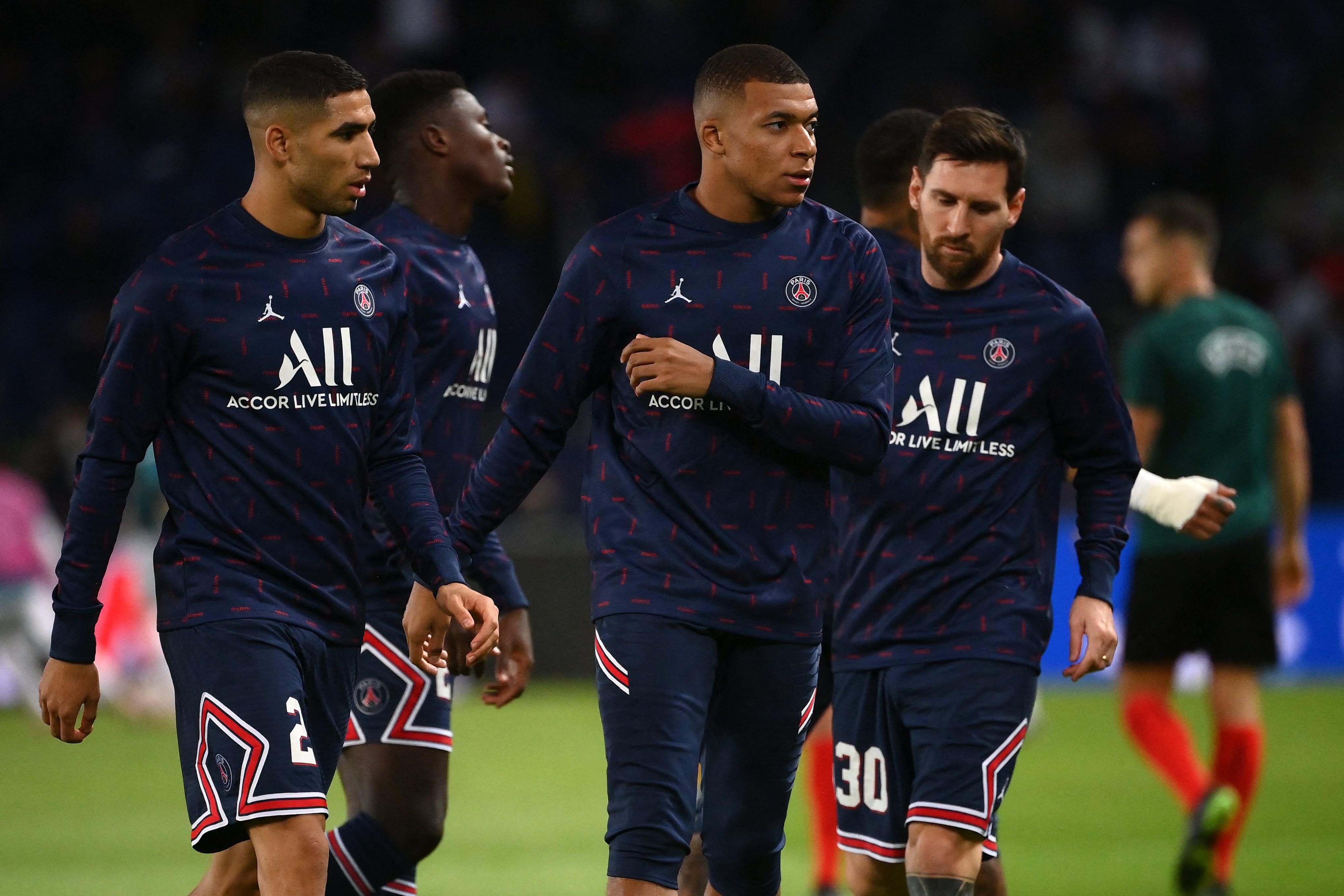Kylian Mbappé y Lionel Messi