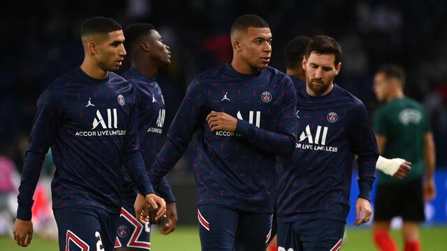 Kylian Mbappé y Lionel Messi