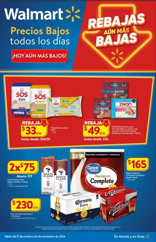 Ofertas Walmart hoy al 6 de noviembre 2024
