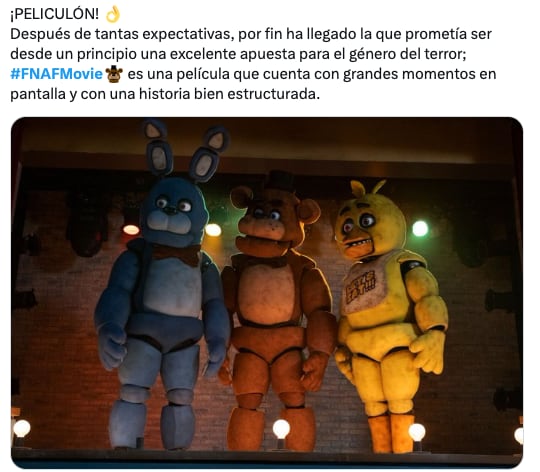Five Nights at Freddy's ya tiene calificación en Rotten Tomatoes y los fans la defienden