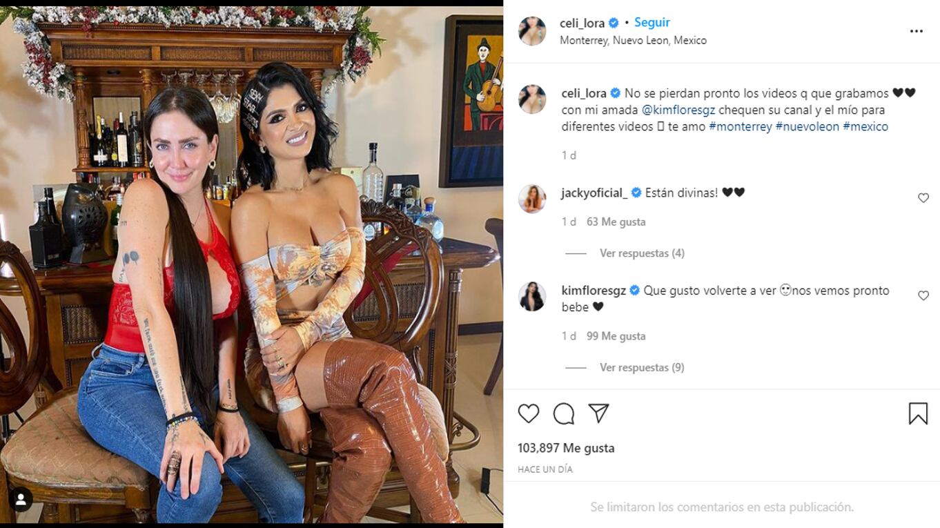 Kimberly Flores y Celia Lora