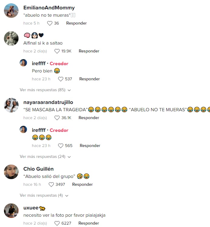 Reacciones a la foto familiar que sale mal y termina con el abuelo pateado