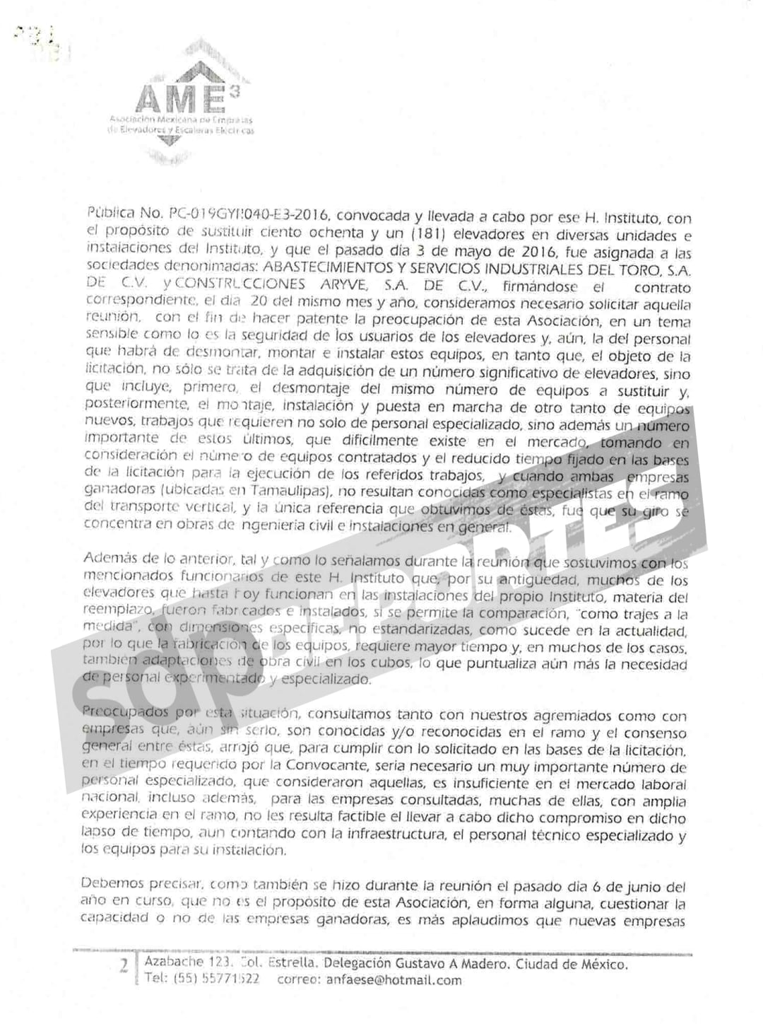 Carta a Mikel Arriola