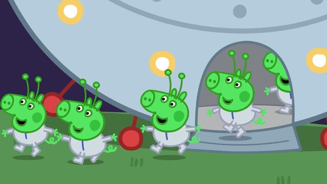 George Pig y los extraterrestres