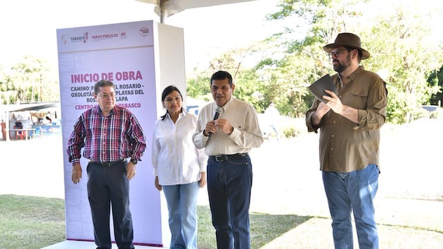 Gobierno del Pueblo destina 34 mdp para mejorar carretera Playas del Rosario - Oxolotán