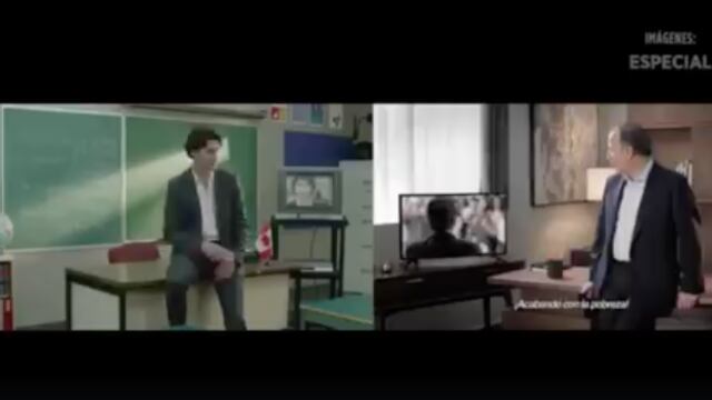 Justin Trudeau y José Antonio Meade. Similitud en spots.