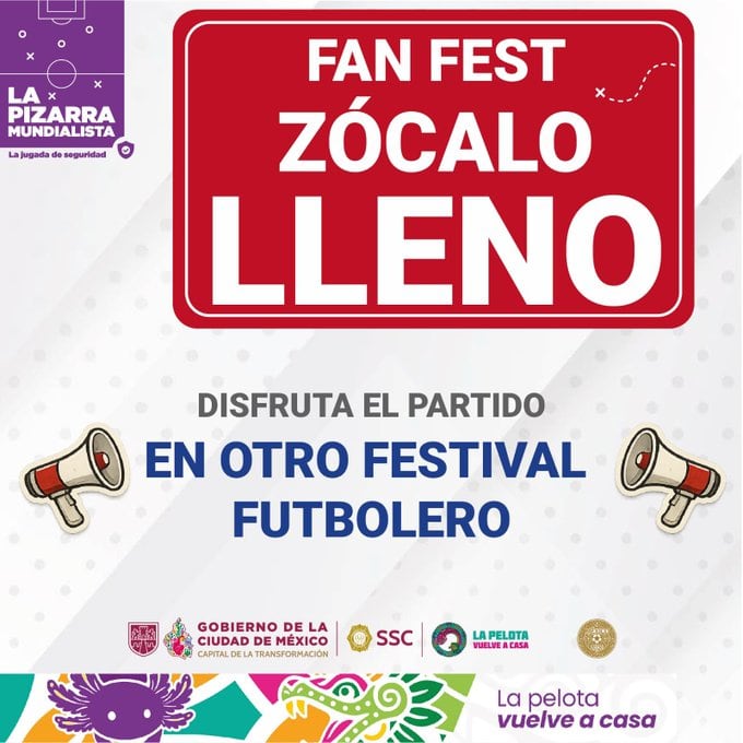FIFA Fan Fest del Zócalo llenó para final de España vs Argentina