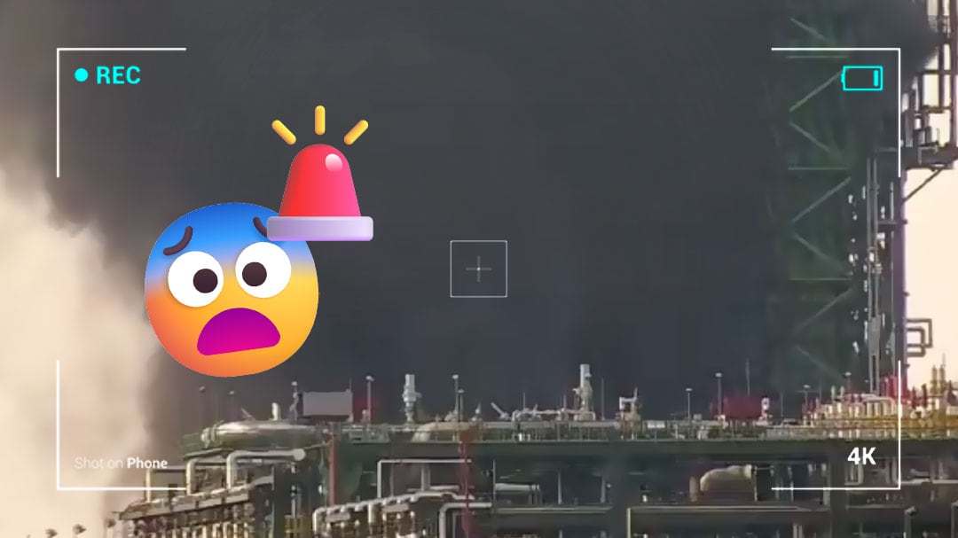 Captan en video incendio en la refinería Olmeca de Dos Bocas